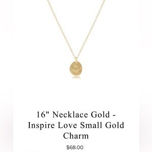 Gold Heart Pendant Necklace e Newton